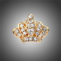 Mini Kroonvorm broche voor vrouw (goud)