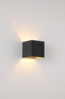 Searchlight OpbouwspotNewton up & down zwart en goud - 24127BG