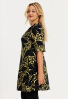 Yoek Tunic wide bottom PARADISE | Geel | Maat 54/56