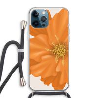 Orange Ellila flower: iPhone 12 Pro Max Transparant Hoesje met koord Orange Ellila flower: iPhone 12 Pro Max Transparant Hoesje met koord