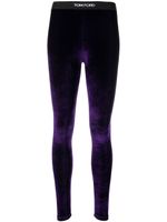 TOM FORD legging en velours à taille haute - Violet