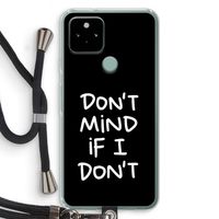 Don't Mind: Pixel 5 Transparant Hoesje met koord
