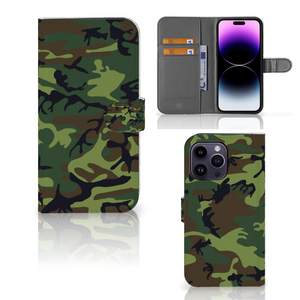 iPhone 15 Pro Max Telefoon Hoesje Army Dark