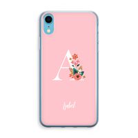 Pink Bouquet: iPhone XR Transparant Hoesje