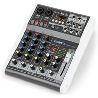 Vonyx VMM-K402 4-kanaals mixer met USB-interface - thumbnail