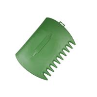 Bladgrijper/Bladhark - 2-delig - groen - kunststof - 34 x 26 cm