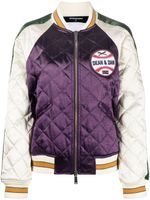 DSQUARED2 veste bomber matelassée à losanges - Violet