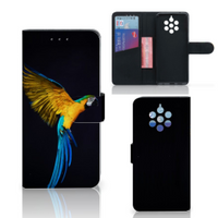 Nokia 9 PureView Telefoonhoesje met Pasjes Papegaai - thumbnail