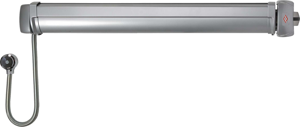 JPM FC-AC-10 JPM Elektromechanische paniekbalk Fluid Control - Ingang | type: C | 1 punt | inclusief buitenbeslag: kruk | kleur: zwart | lengte: 1165