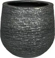 Pot lissabon d39h37cm zwart