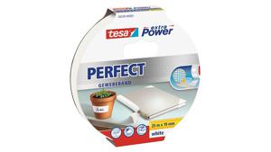 tesa PERFECT 56339-00003-01 Textieltape tesa extra Power Wit (l x b) 25 m x 19 mm 1 stuk(s)