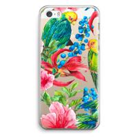 Papegaaien: iPhone 5 / 5S / SE Transparant Hoesje