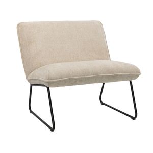 Bronx71 Scandinavische fauteuil Merle taupe/beige stof gemêleerd.