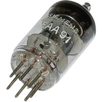 Siemens EAA/EB 91 = 6 AL 5 Elektronenbuis Dubbeldiode 420 V 9 mA Aantal polen: 7 Fitting: Miniatuur 1 stuk(s)