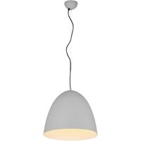 LED Hanglamp - Hangverlichting - Trion Lopez XL - E27 Fitting - 1-lichts - Rond - Mat Grijs - Aluminium - thumbnail
