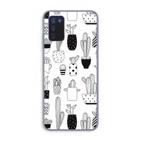 Cactusmotief: Samsung Galaxy A03s Transparant Hoesje