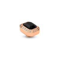 Melano Vivid Emerald CZ Steentje Jet | Rosé