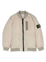 Stone Island Junior veste matelassée à patch Compass - Tons neutres