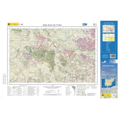 Topografische kaart 695-IV Riba-Roja de Túria | CNIG - Instituto Geográfico Nacional1