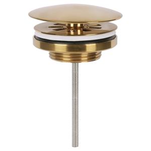 Differnz afvoerplug always open | mat goud | 72mm
