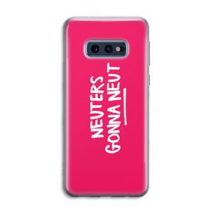 Neuters (roze): Samsung Galaxy S10e Transparant Hoesje
