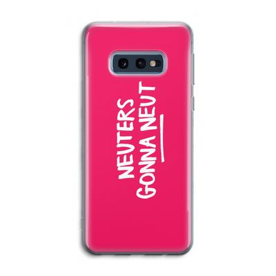 Neuters (roze): Samsung Galaxy S10e Transparant Hoesje