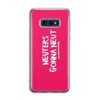 Neuters (roze): Samsung Galaxy S10e Transparant Hoesje