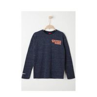 s.Oliver gemêleerde longsleeve blauw - thumbnail