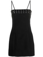 Blumarine robe courte à détails d'œillets - Noir