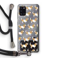 Doggy: Samsung Galaxy A31 Transparant Hoesje met koord