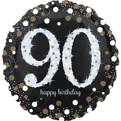 'Ballon 90 jaar zwart' kopen? | FOR YOU GIFTS