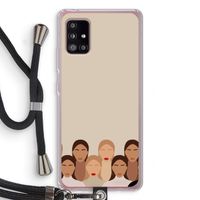 Girls girls girls: Samsung Galaxy A51 5G Transparant Hoesje met koord