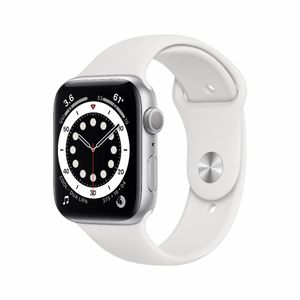 Refurbished Apple Watch Series 6 44mm Wit Als nieuw