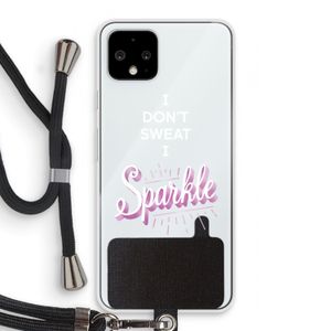 Sparkle quote: Pixel 4 Transparant Hoesje met koord