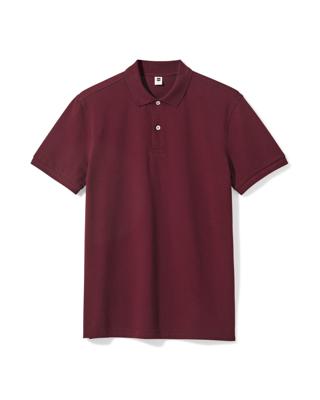 HEMA Herenpolo Pique Donkerrood (donkerrood)