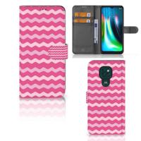 Motorola Moto G9 Play | E7 Plus | Telefoon Hoesje | Waves Pink