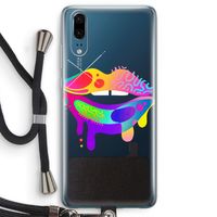 Lip Palette: Huawei P20 Transparant Hoesje met koord
