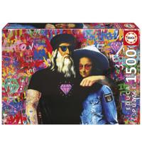 Puzzel - EDUCA - Leo en Lisa - 1500 stukjes - 60 x 85 cm - Cartoons en strips