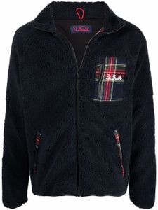 MC2 Saint Barth veste zippée à imprimé tartan - Bleu