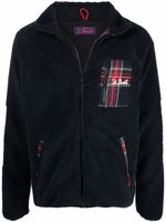 MC2 Saint Barth veste zippée à imprimé tartan - Bleu