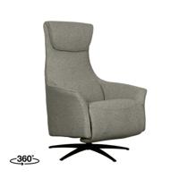 LABEL51 Fauteuil Lund - Mushroom - Royal Boucle - 2-Motorig - Met Massagefunctie