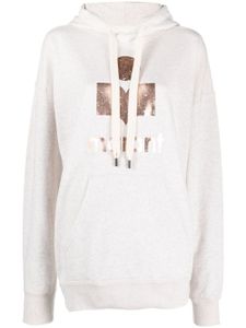 MARANT ÉTOILE hoodie Mansel à logo imprimé - Tons neutres