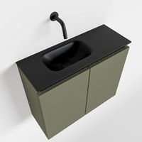 Toiletmeubel Mondiaz Ture | 60 cm | Meubelkleur Army | Eden wastafel Urban Links | Zonder kraangat