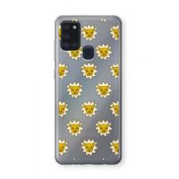 Leeuwenkoppen: Samsung Galaxy A21s Transparant Hoesje