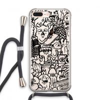Vexx Black Mixtape: iPhone 8 Plus Transparant Hoesje met koord