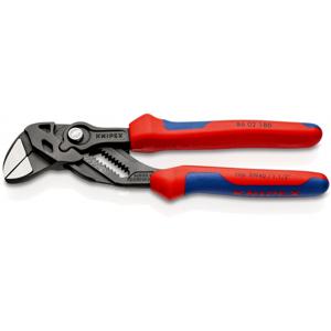 Knipex Sleuteltang | lengte 180 mm zwart gefosfateerd | spanwijdte 40 mm meercomponenten mantels | 1 stuk - 86 02 180 - 86 02 180