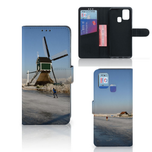 Samsung Galaxy M31 Flip Cover Schaatsers