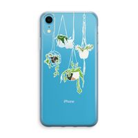 Hang In There: iPhone XR Transparant Hoesje