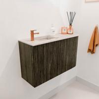 Toiletmeubel Mondiaz Joya Dlux | 71.6 cm | Meubelkleur Shadow | Faye wastafel Nata Wasbak Links | 1 kraangat