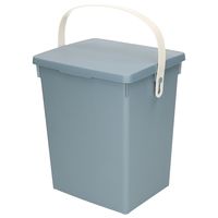 Excellent Houseware Gft afvalbakje voor aanrecht - 5,5L - klein - blauw - afsluitbaar - compostbakje   -